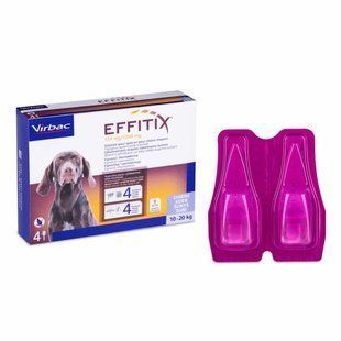 Капли Эфитикс (Effitix) для собак, от блох и клещей весом 10-20 кг, 1 пипетка 489489 фото