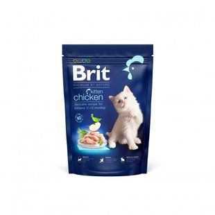 Сухий корм Brit Premium By Nature Kitten для кошенят від 1 до 12 місяців, з куркою 800 г 171850 фото