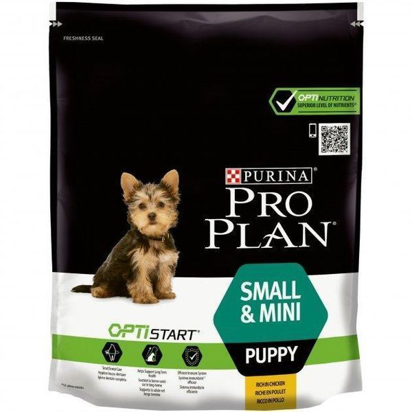 Сухий корм Pro Plan Puppy Small & Mini для цуценят та молодих собак дрібних порід, з куркою 700 г 118744 фото