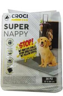 Пелюшки Croci Super Nappy для собак та цуценят всіх порід, з активованим вугіллям C6028173 фото