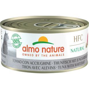 Вологий корм Almo Nature HFC Cat Natural для дорослих котів, шматочки тунця та мальків в соусі 70 г 5084H фото
