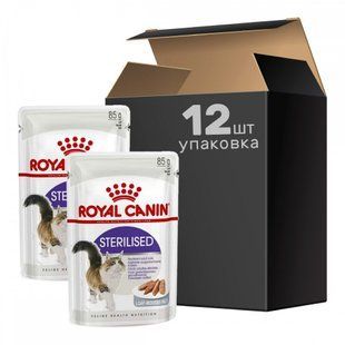 Вологий корм Royal Canin Sterilised Loaf для стерилізованих котів, в паштеті 12х85 г 41470010_12 фото