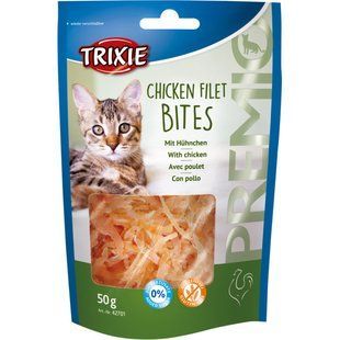 Ласощі Trixie Chicken Filet Bites для дорослих котів, курка 50 г TX-42701 фото