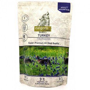 Влажный корм Isegrim Adult Pouch Roots для взрослых собак, индейка с овсяным корнем и горными травами 410 гр 95753 фото