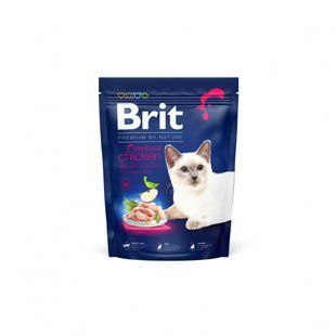 Сухий корм Brit Premium By Nature Cat Sterelised для дорослих стерилізованих котів, з куркою 300 г 171846 фото