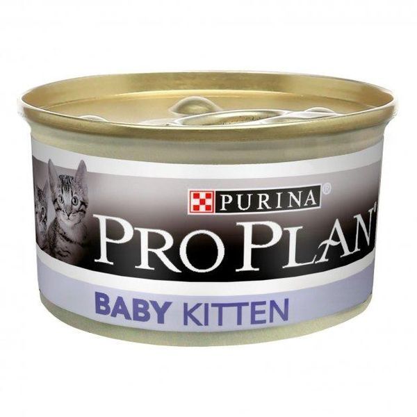Вологий корм Purina Pro Plan Baby Kitten для кошенят, з куркою, мус 85 г 673688 фото
