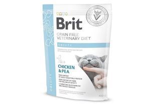 Сухой корм Brit GF Veterinary Diets Obesity для котов с лишним весом и ожирением, с курицей и желтым горохом 2 кг 170967/528486 фото