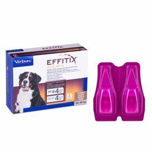 Капли Эфитикс (Effitix) для собак, от блох и клещей весом 40-60 кг, 1 пипетка 16284651 фото