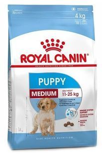 Сухой корм Royal Canin Medium Puppy для щенков, средних пород до 12 месяцев 4 кг 30030400 фото