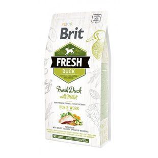 Сухий корм Brit Fresh Duck with Millet Adult для дорослих активних собак, качка та пшоно 2.5 кг 170998/0823 фото