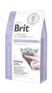 Сухий корм Brit GF Veterinary Diets Gastrointestinal для котів з порушеним травленням, з оселедцем лососем яйцем та жовтим горохом 2 кг 170963/528424 фото