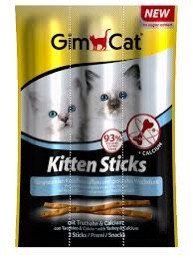 Лакомство GimCat Kitten Sticks для котят всех пород, с индейкой 9 г G-420448 фото