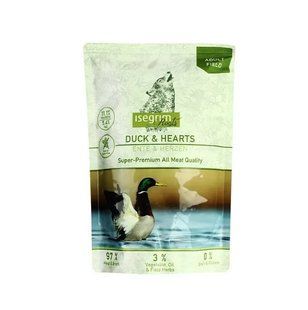 Влажный корм Isegrim Adult Pouch Roots для взрослых собак, утка с сердечками, овощами, льняным маслом и полевыми травами 410 гр 95756 фото
