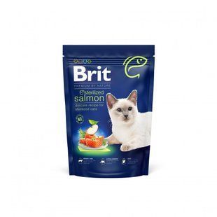 Сухий корм Brit Premium By Nature Cat Sterelised для дорослих стерилізованих котів, з лососем 800 г 171856 фото