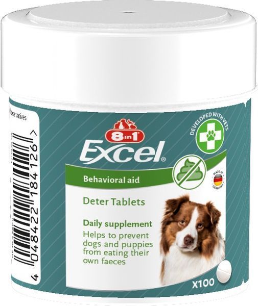 Таблетки 8in1 Excel &laquo;Deter&raquo; для собак, від копрофагії 100 таблеток 661830 фото
