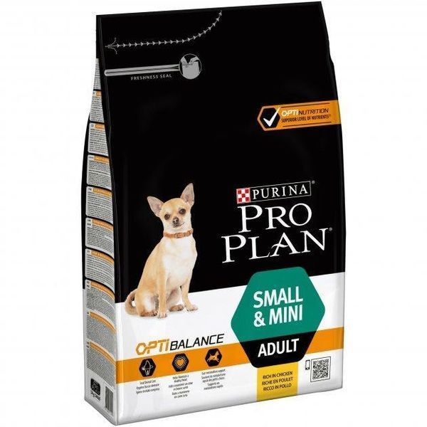 Сухой корм Purina Pro Plan Small & Mini для взрослых собак мелких и карликовых пород, с курицей 3 кг 3650492 фото