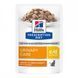 Влажный корм Hill's Prescription Diet Feline c/d Urinary care для котов с мочекаменной болезнью, курица кусочки в соусе 85 г 605601 фото 1