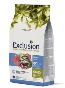 Сухой корм Exclusion Adult Small Breed для взрослых собак маленьких пород, с тунцом 2 кг 05165 фото