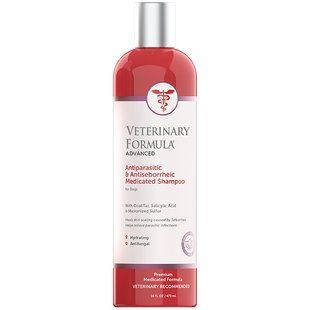 Лечебный шампунь Veterinary Formula CC Antiparasitic & Antiseborrheic Shampoo для собак с дегтем, серой и салициловой кислотой 473 мл 01615 фото