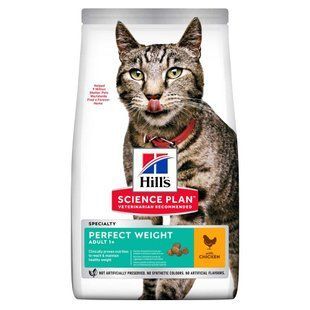 Сухой корм Hill's Science Plan Feline Perfect Weight Adult для взрослых котов для поддержания оптимального веса, с курицей 2.5 кг 604079 фото