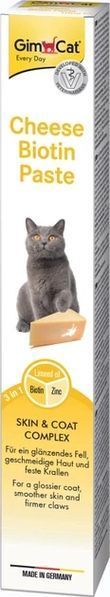 Витамизированное лакомство GimCat Cheese Biotin Paste для взрослых котов, с сыром и биотином 100 г G-401010 фото