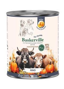 Консервований корм Baskerville FOS Holistic для активних собак з яловичиною 800 г 98337 фото