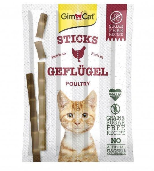 Ласощі GimCat Sticks для дорослих котів, з домашньою птицею 20 г G-420868/400761 фото