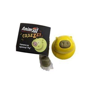 Іграшка AnimAll GrizZzly для котів, pig на присосці, кольори в асортименті 167335 фото