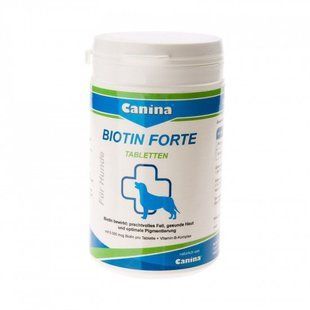Вітамінний комплекс Canina Biotin Forte Tabletten для собак, для здорової шерсті 30 таблеток (100 г) 101092 AD фото
