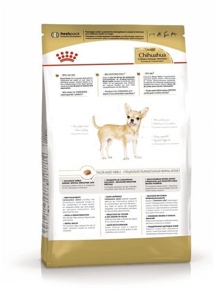 Сухий корм Royal Canin Chihuahua Adult для дорослих собак, породи чихуахуа 500 г 2210005 фото