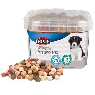 Ласощі Trixie Junior Soft Snack Dots для цуценят, курка та лосось 140 г 31519 фото