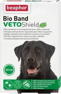 Нашийник Beaphar Bio Collar для собак та цуценят, від бліх, кліщів та комарів 65 см 10665 фото