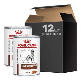 Вологий корм Royal Canin Gastro Intestinal для собак з порушеним травленням 12&times;400 г 40380041_12 фото