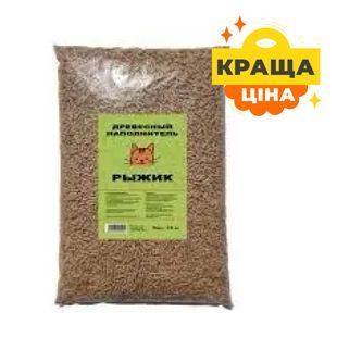 Деревний наповнювач Рижик для туалету, без аромату 15 кг 500036 фото
