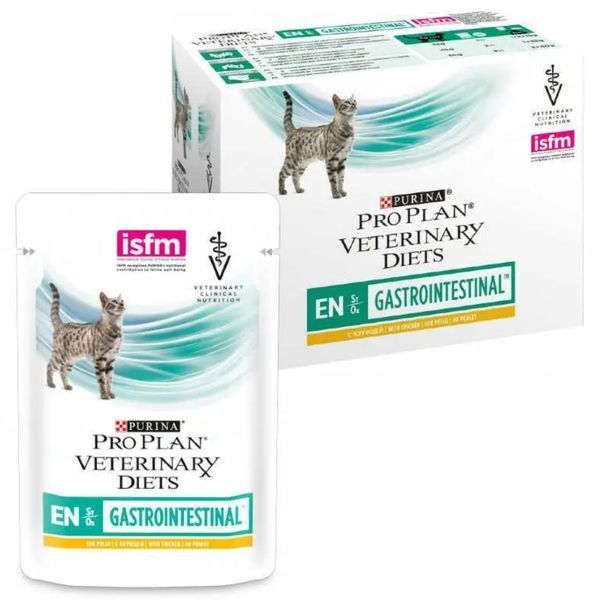 Влажный корм Pro Plan Veterinary Diets EN Gastrointestinal для котов при заболеваниях желудочно-кишечного тракта, курица 85 г 093561 фото
