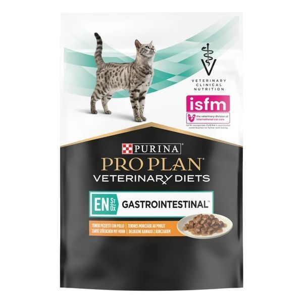 Влажный корм Pro Plan Veterinary Diets EN Gastrointestinal для котов при заболеваниях желудочно-кишечного тракта, курица 85 г 093561 фото