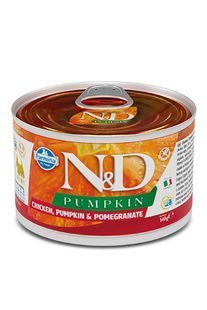 Вологий беззерновий корм Farmina N&D Pumpkin для собак дрібних порід, з куркою, гарбузом та гранатом 140 г 160586 фото
