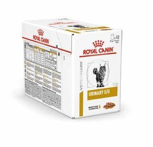 Вологий корм Royal Canin Urinary S/O для котів з сечокам'яною хворобою, шматочки в соусі 12х85 г 40320010_12 фото