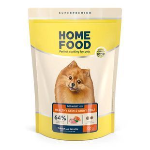 Сухий корм Home Food Dog Hair and Skin Adult Mini Breed для дорослих собак малих порід для шкіри та шерсті, індичка та лосось 700 г IM-0.7 фото