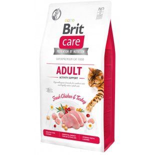 Сухий корм Brit Care Cat GF Adult Activity Support для дорослих активних котів, з куркою та індичкою 7 кг 171297/0815 фото