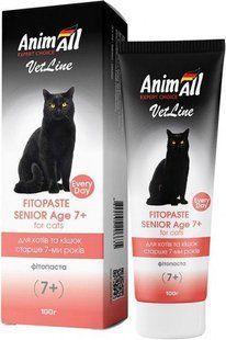 Фитопаста AnimAll VetLine Senior Age 7+ для котов старше 7 лет 100 г 150569 фото