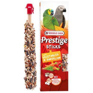 Лакомство Versele-Laga Prestige Sticks Parrots Vegetables & Dandelion для средних и крупных попугаев, с овощами и одуванчиком 140 г 223604 фото