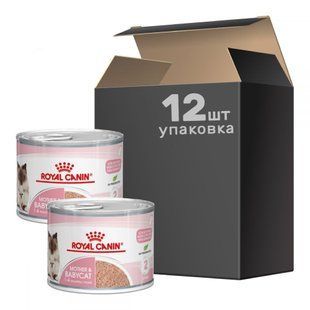 Вологий корм Royal Canin Mother & Babycat для вагітних та годуючих котів і кошенят з 1 до 4 місяців 12х195 г 4098002_12 фото