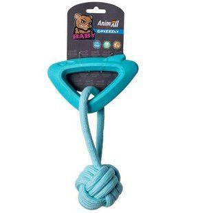 Іграшка AnimAll GrizZzly Baby для собак, акула з канатом 176532 фото