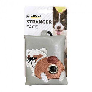 Мини сумка Croci Stranger Face Bulldog для животных, с пакетами для фекалий C6120224 фото