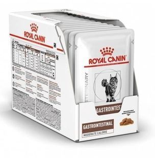 Вологий корм Royal Canin Gastro Intestinal Moderate Calorie для котів з порушеним травленням 12х85 г 400900119_12 фото