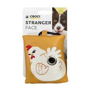 Мини сумка Croci Stranger Face Chicken для животных, с пакетами для фекалий C6120223 фото