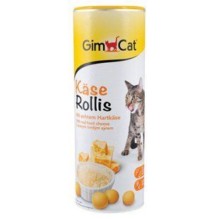 Витаминизированное лакомство GimCat Kase-Rollis для взрослых котов, с сыром 425 г G-419510 фото