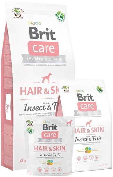 Сухий корм Brit Care Dog Sustainable Sensitive для собак з чутливим травленням, з рибою та комахами 12 кг 171704 фото