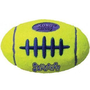 Іграшка Kong AirDog Squeaker Football для собак середніх порід, регбі м'яч 7.6х12.7х7.6 см 775234 фото